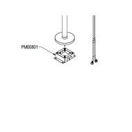 Colonne doccia Einbaugehaeuse fuer Bodenstehende Brausebatterie  Befestigungskit  Ritmonio
