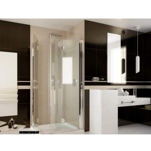 Easydue Angolo Ante Box Doccia  da  70X90cm Cromo  Cristallo 6mm Trasparente