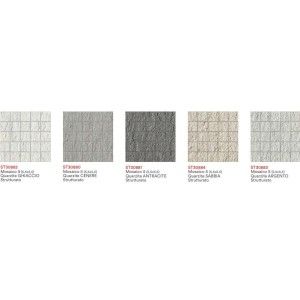 Mosaico 5 Quarzite Argento Strukturiert 30x30 - FMG ST30883
