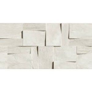 ARDOISE BLANC BRICK-MODUL 3D 30X30 - REX Ceramiche 739368 FLORIM LUXURY DESIGN - 1