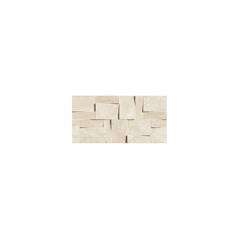 ARDOISE IVOIRE RETTIFICATO MODULO MURETTO 3D 30X30 - REX Ceramiche 739369 FLORIM LUXURY DESIGN - 1