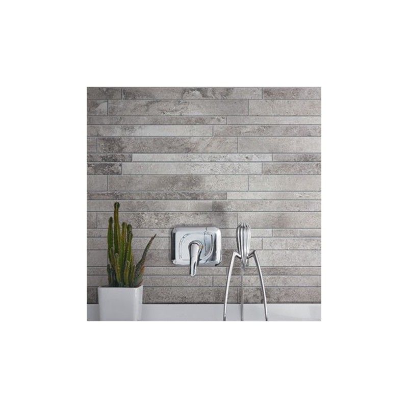 LA ROCHE GREY MODULO LISTELLO MIX SFALSATO 21X40 - REX Ceramiche 742238 FLORIM LUXURY DESIGN - 1