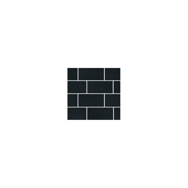 B&W BLACK POLISHED 6MM 7,5x15 BRICK 30X30 - Floor Gres 751199 FLORIM ARCHITECTURAL DESIGN - 1