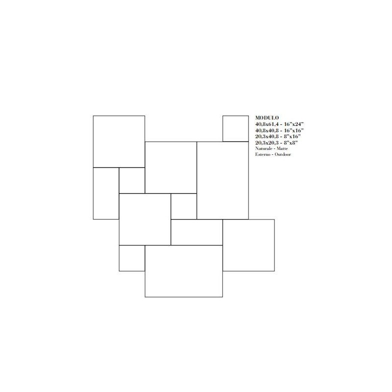 PIETRAVIVA ROSATO MODULO NATURALE Ceramica Fioranese 00PV8MD FIORANESE CERAMICHE - 1